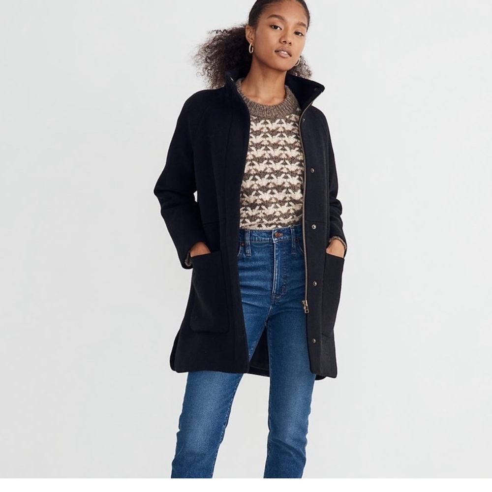 Madewell Estate Cocoon Coat in Insuluxe Fabric, XXS